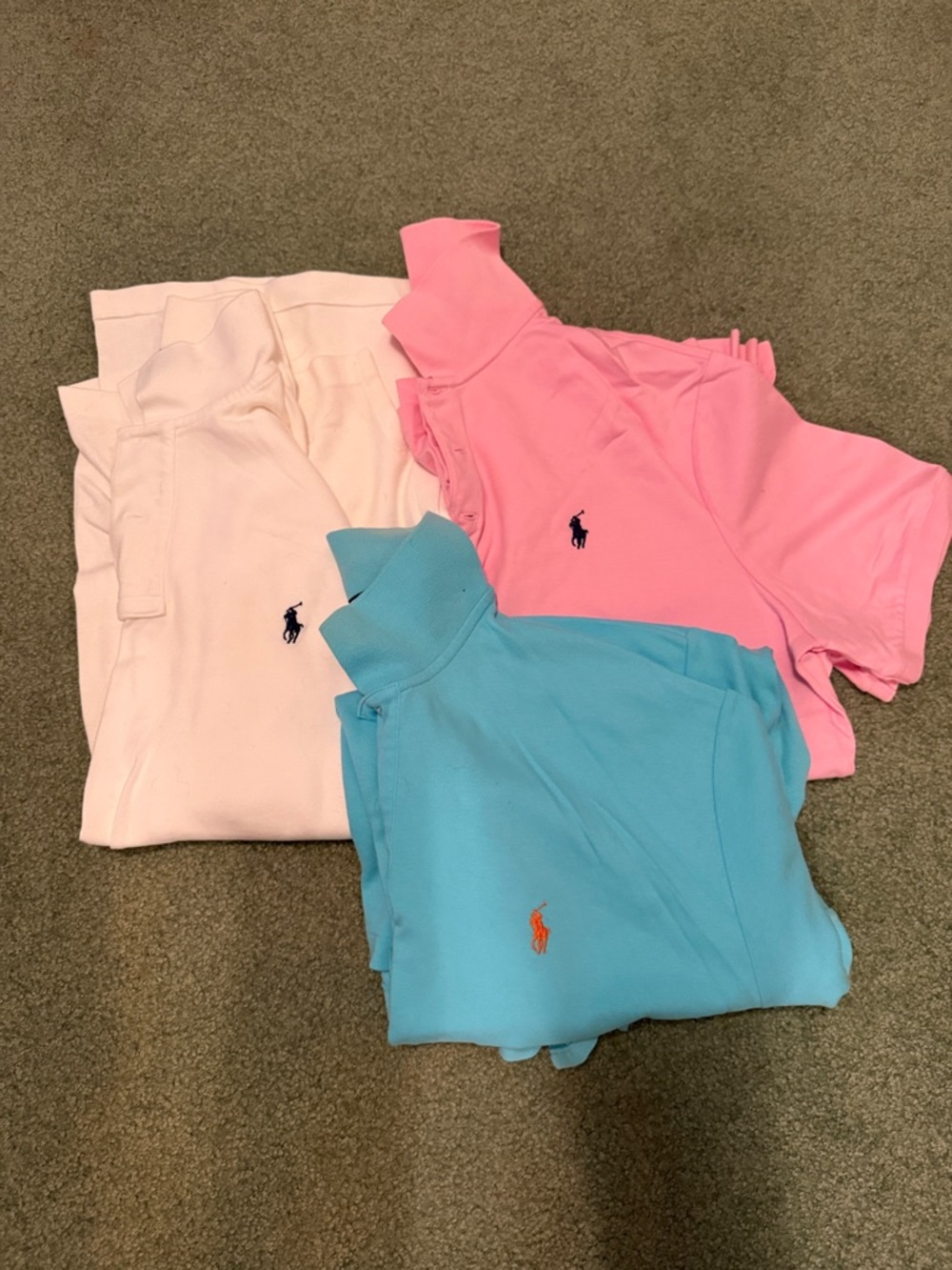3 men’s polo shirts